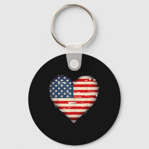 Amerikanischer Patriotischer Gedenktag an der Flag Schlüsselanhänger