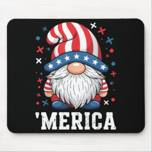 Amerikanischer Patriotischer Gnom USA Unabhängigke Mousepad