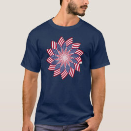 Amerikanischer Pinwheel-Dunkelheits-T - Shirt