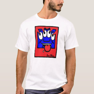 Amerikanischer Pop Daves Weiss: Vier Augen T-Shirt