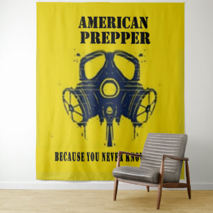 AMERIKANISCHER PRÄPPER WANDTEPPICH