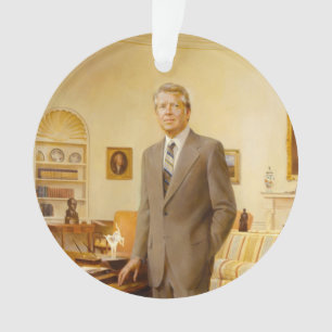 Amerikanischer Präsident James Earl Carter Oval Of Ornament