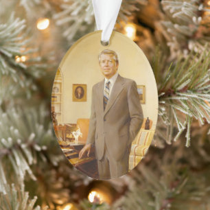 Amerikanischer Präsident James Earl Carter Oval Of Ornament