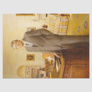 Amerikanischer Präsident James Earl Carter Oval Of Seidenpapier