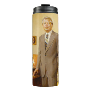 Amerikanischer Präsident James Earl Carter Oval Of Thermosbecher