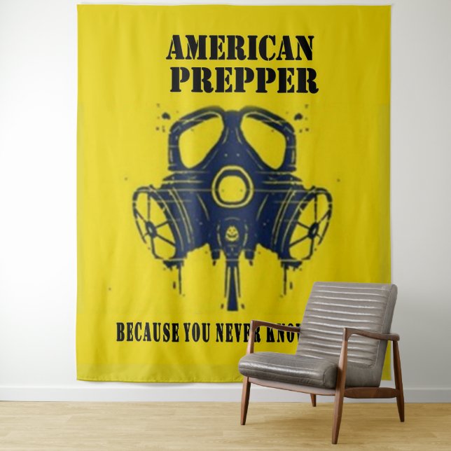 AMERIKANISCHER PREPPER WANDTEPPICH (Beispiel)