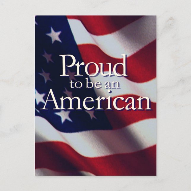 AMERIKANISCHER PRIDE POSTKARTE (Vorderseite)