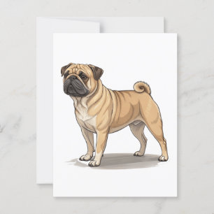 Amerikanischer Pugabull Postkarte
