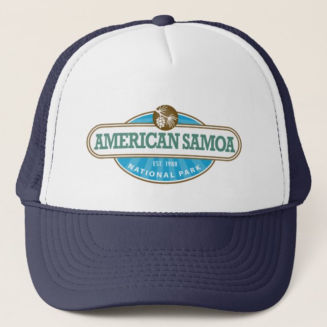 Amerikanischer Samoa-Nationalpark Truckerkappe (Vorderseite)