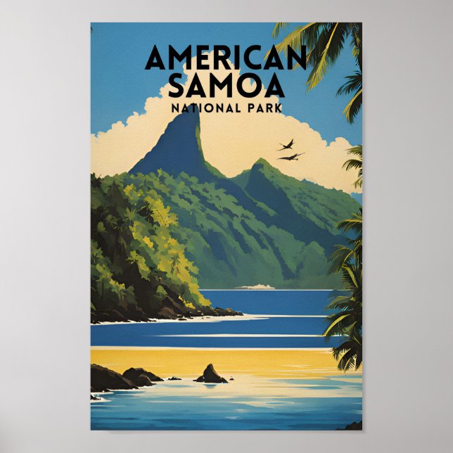 Amerikanischer Samoa-Nationalpark Vintag Poster (Vorne)
