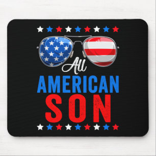 Amerikanischer Sohn 4. Juli Memorial Day passend Mousepad