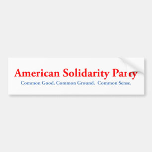Amerikanischer solidaritäts-Party-Autoaufkleber Autoaufkleber