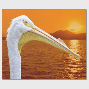 Amerikanischer Sonnenuntergang auf dem Weißen Peli Geschenkpapier