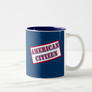 Amerikanischer Staatsbürger Zweifarbige Tasse