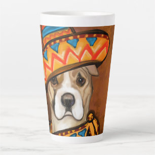 AMERIKANISCHER STAFFORDSHIRE    MILCHTASSE