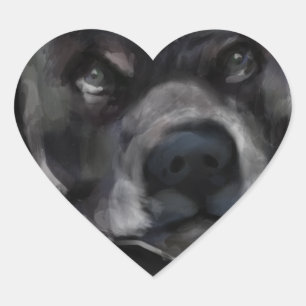 Amerikanischer Staffordshire Terrier Herz-Aufkleber