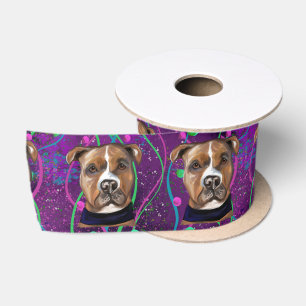 AMERIKANISCHER STAFFORDSHIRE TERRIER SATINBAND