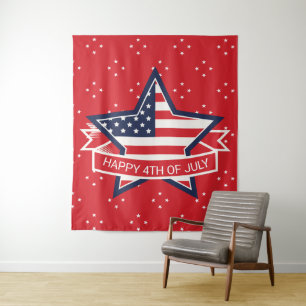 Amerikanischer Stern Wandteppich