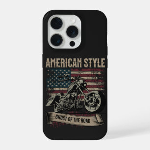 Amerikanischer Stil – Geist des Straßenbikers iPhone 15 Pro Hülle