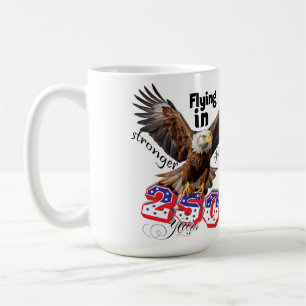 Amerikanischer Stolz Adler Patriotisch USA 250 Jah Kaffeetasse