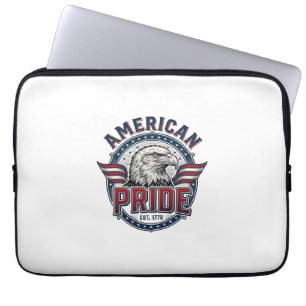 Amerikanischer Stolz Adler Vintage Patriotisches D Laptopschutzhülle