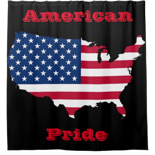 amerikanischer Stolz Duschvorhang (Vorderseite)