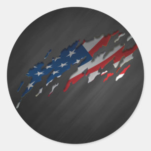 Amerikanischer Stolz-Entwurfs-Aufkleber Runder Aufkleber
