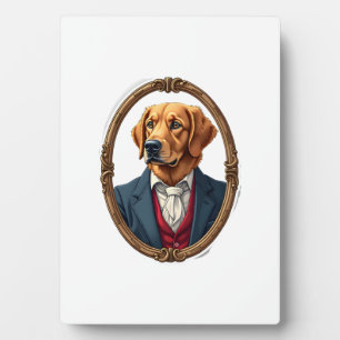Amerikanischer Stolz Golden Retriever Vintage-Shir Fotoplatte