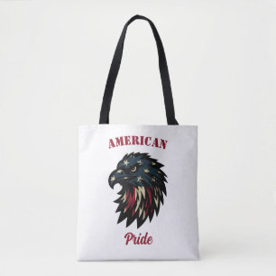 Amerikanischer Stolz, Patriotischer Weißer Adler Tasche
