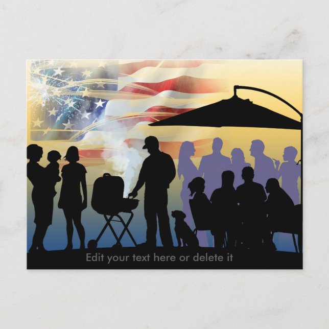 amerikanischer Stolz Postkarte (Vorderseite)