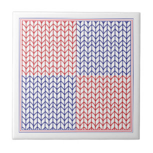 AMERIKANISCHER STRICK 4,25x4,25 Keramik Tile II Fliese