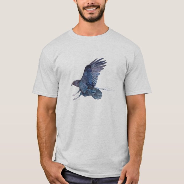Amerikanischer T - Shirt der Raben-Männer Kleider (Vorderseite)