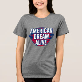 Amerikanischer Traum Lebendig Patriotisches USA-Sh Tri-Blend Shirt