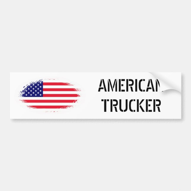 AMERIKANISCHER TRUCKER AUTOAUFKLEBER (Vorne)