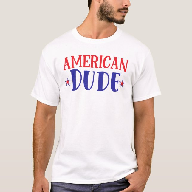 Amerikanischer Typ 4. Juli T - Shirt (Vorderseite)
