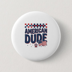 Amerikanischer Typ patriotisches Vintage-Shirt-Des Button