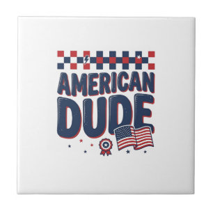 Amerikanischer Typ patriotisches Vintage-Shirt-Des Fliese