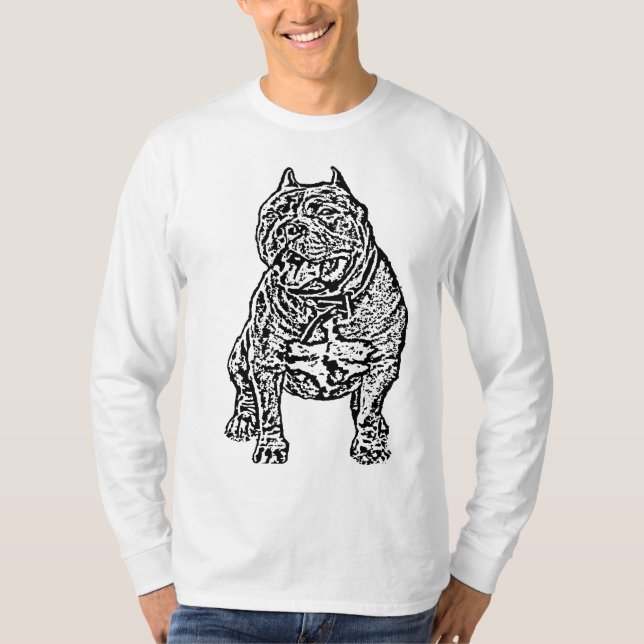Amerikanischer Tyrann-Hund T-Shirt (Vorderseite)