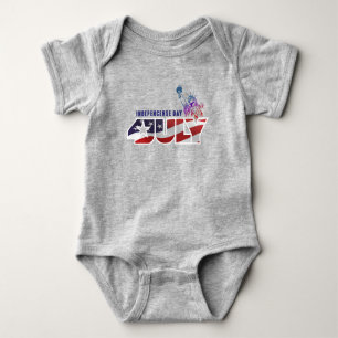 Amerikanischer Unabhängigkeitstag   Baby Strampler