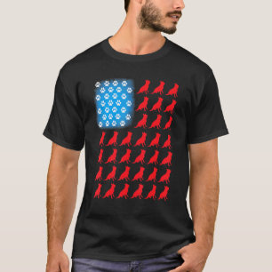 Amerikanischer Unabhängigkeitstag-Flagge Deutscher T-Shirt