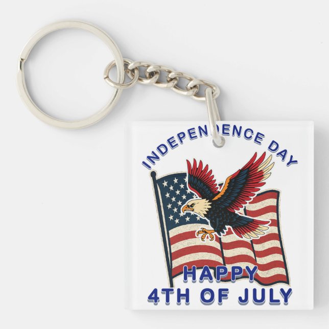 Amerikanischer Unabhängigkeitstag Schlüsselanhänger (Vorderseite)