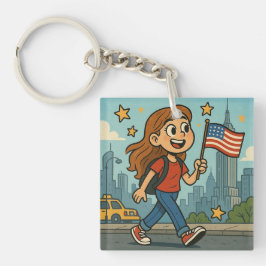 Amerikanischer Unabhängigkeitstag Schlüsselanhänger