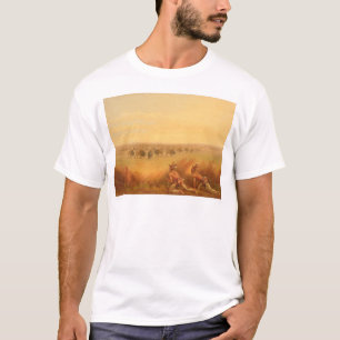 Amerikanischer Ureinwohner, der oben auf eine T-Shirt