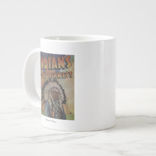 Amerikanischer Ureinwohner des Nordwestens - Jumbo-Tasse