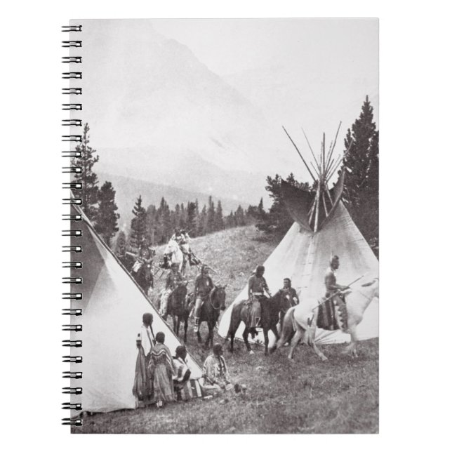 Amerikanischer Ureinwohnerteepee-Lager, Montana, Notizblock (Vorderseite)