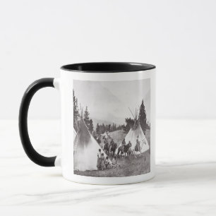 Amerikanischer Ureinwohnerteepee-Lager, Montana, Tasse