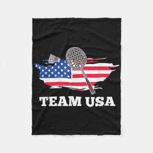 Amerikanischer USA-Team-Shuttle-Racket-Badminton-S Fleecedecke