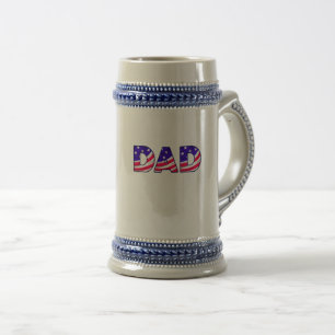 amerikanischer Vater Bierglas