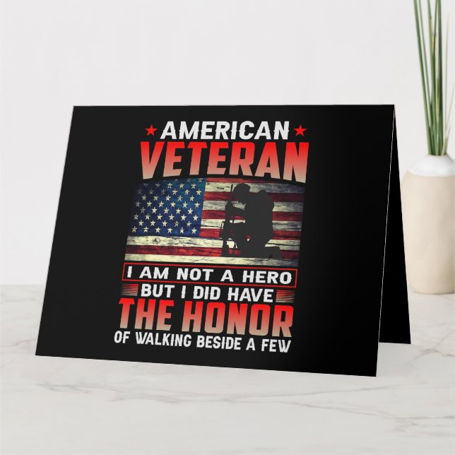Amerikanischer Veteran Die Ehre 38 Karte (Vorderseite)