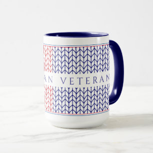 "AMERIKANISCHER VETERAN" Hoher Navy-Kombibecher Tasse
